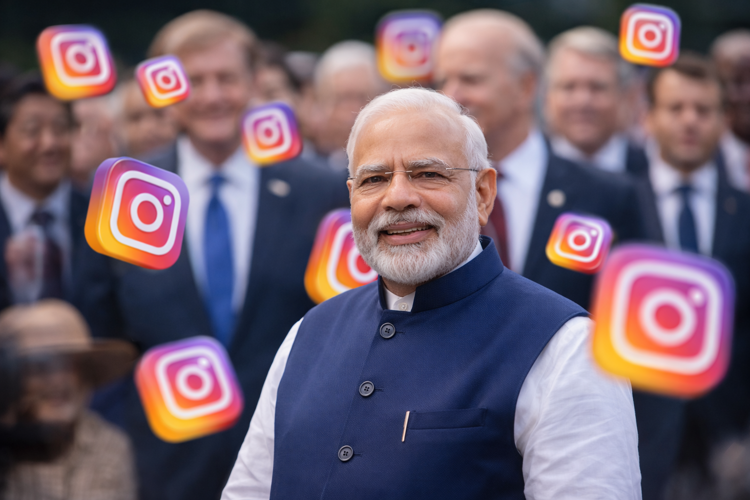 ഇൻസ്റ്റാഗ്രാമിൽ 100 ദശലക്ഷം ഫോളോവേഴ്സ്; റെക്കോർഡ് നേട്ടവുമായി പ്രധാനമന്ത്രി നരേന്ദ്ര മോദി